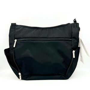 NWT TRAVELON Anti-Theft Classic Crossbody Bucket Black Bag